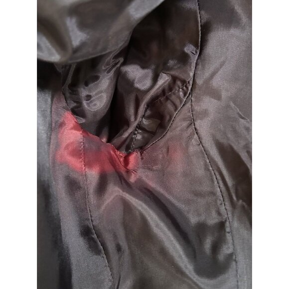 Saville Blazer Tweed Herringbone Jacket Womens Size 10 Petite Wool Grey Career - Picture 11 of 11